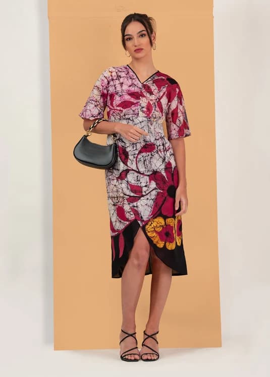 Terracotta Wrap Dress