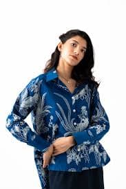 Indigo Bloom Shirt